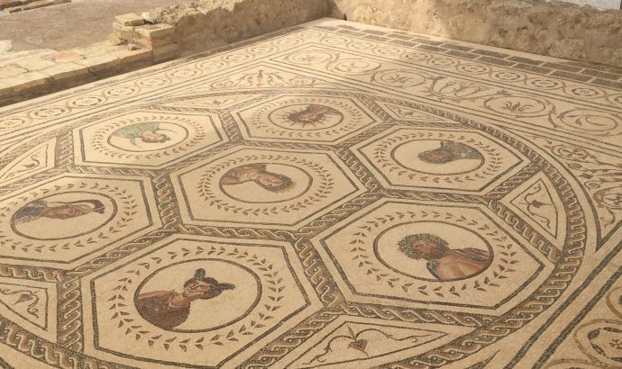 Sonnenblumenfelder auf dem Weg nach Cantillana & die Ruinen von Italica